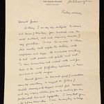 Letter of condolence from JFK aide Arthur Schlesinger, Jr. to Jackie Kennedy. From the Library's Manuscripts and Archives Division.